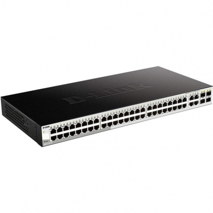 D-Link DGS-1210-52 Smart Switch 48 Gigabit Ports + 4 Combo SFP Ports