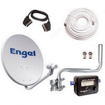 Engel Kit Satélite Antena 60cm + LNB + Satfinder + Accesorios