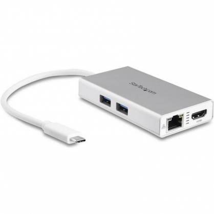 StarTech Adaptador USB-C Multifunción con Entrega de Potencia HDMI/USB 3.0 Blanco