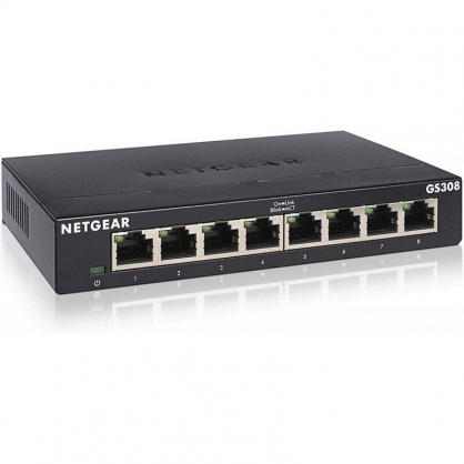 Netgear GS308-300PES Switch No Administrado 8 Puertos L2 Gigabit Ethernet