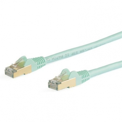 Startech Cable de Red RJ45 Cat 6a 5m Azul Agua