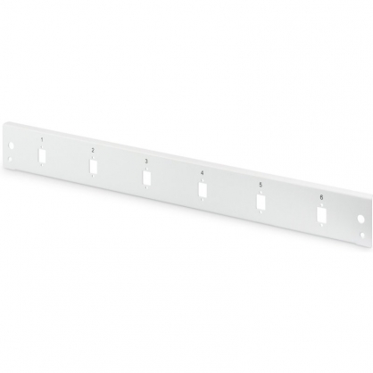 Digitus Vertical Front Panel 6 Ports 1U Gray
