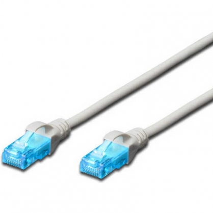 Digitus Network Cable RJ45 U / UTP Cat.5e 1m Gray