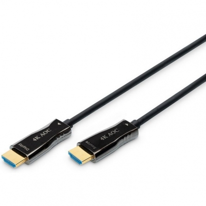 Digitus HDMI Cable AOC Fiber Optic 4K 15m Black