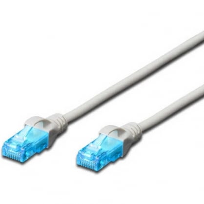 Digitus Network Cable RJ45 U / UTP Copper Cat.5e 3m Gray