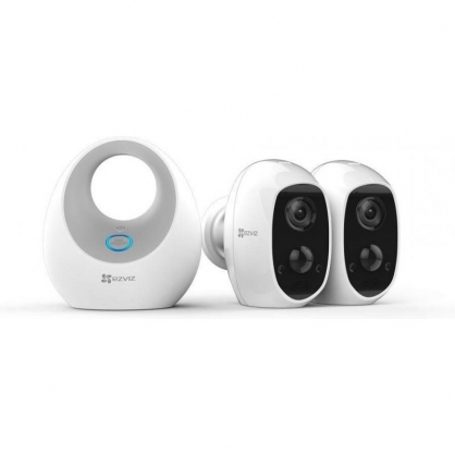 EZVIZ C3A Duo Pack de 2 Cmaras de Seguridad IP Con Batera