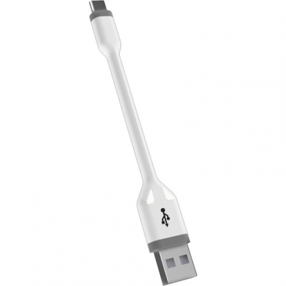 Ksix Cable USB C a USB A USB 10cm Blanco