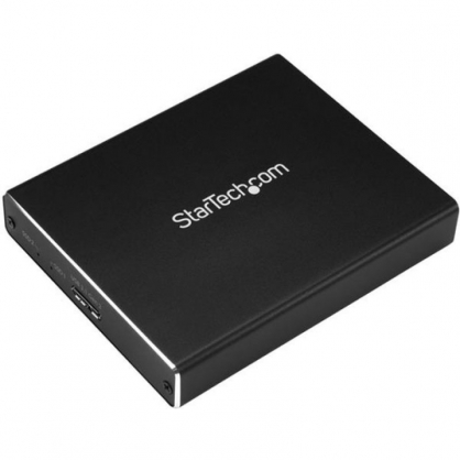 Startech Carcasa USB 3.0 para SSD M.2 2 Bahías Negra