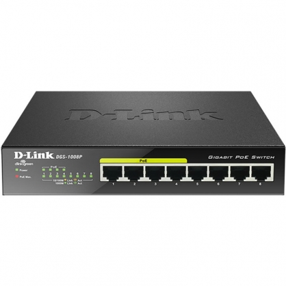 D-Link DGS-1008P Switch 8 Ports