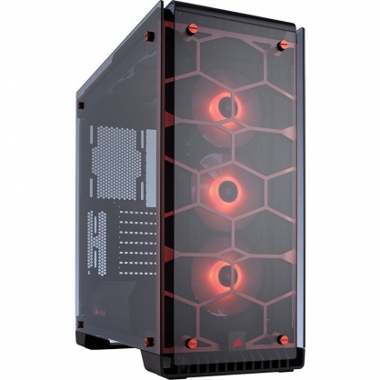 Corsair Crystal 570X RGB Cristal Templado USB 3.0 Roja