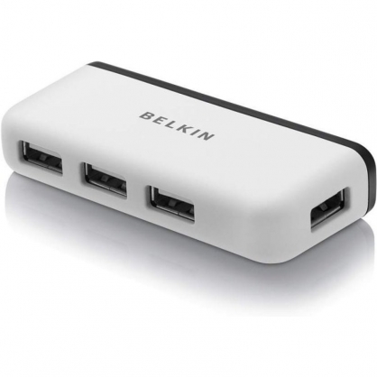 Belkin Hub Portátil USB 2.0 a 4x USB Blanco