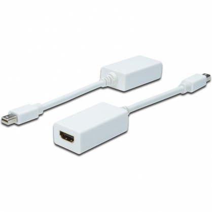 Digitus Cable Adaptador Mini Displayport a HDMI 15cm Blanco