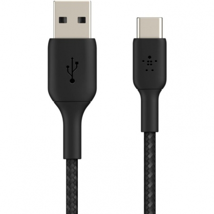 Belkin Boost Charge Cable Trenzado USB-A a USB-C 1m Negro