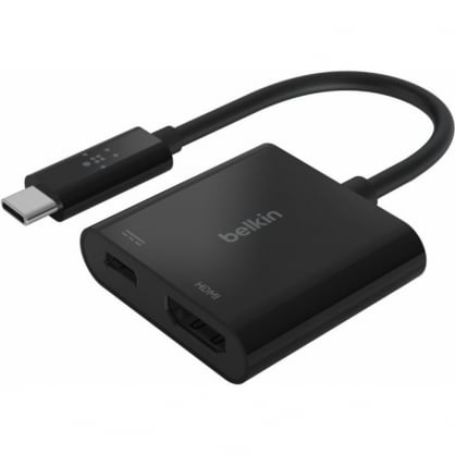 Belkin Adaptador USB-C a HDMI Corriente por Pass-Through de Hasta 60 W