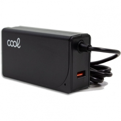 Cool Cargador Universal Automático USB-C 65W + 11 Conectores para Portátiles