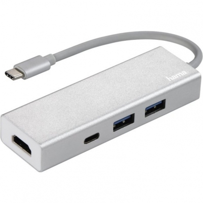 Hama Hub USB-3.1Type-C con HDMI Aluminio