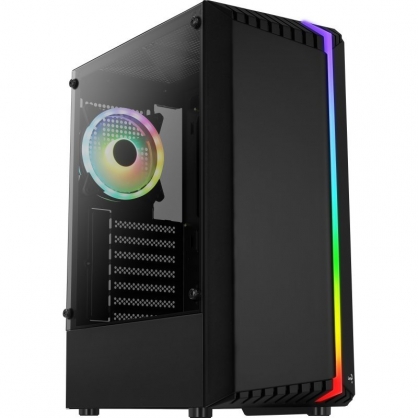 Aerocool Bionic V2 RGB Cristal Templado USB 3.0 Negra