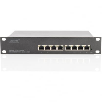 Digitus 8 Port 10 & quot; Gigabit Ethernet Switch L2 + Managed
