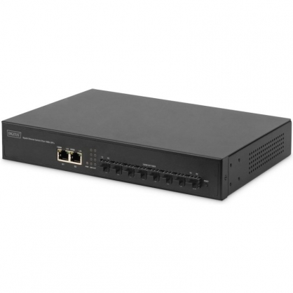 Digitus Fiber Optic Gigabit Switch 8 SFP Ports + 2 RJ45 Uplink Ports