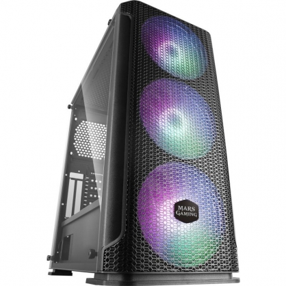 Mars Gaming MCEX Cristal Templado RGB USB 3.0 Negra