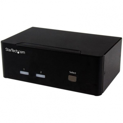 StarTech Conmutador KVM 2 Puertos VGA Dobles 2x USB Audio