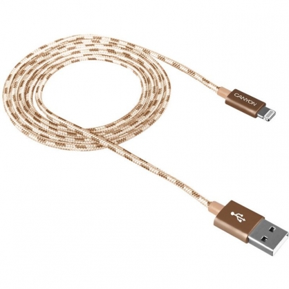 Canyon CNE-CFI3DG Cable Lightning a USB 2.0 Macho/Macho 1m Dorado