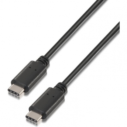 Aisens Cable USB 2.0 3A Tipo C Macho/Macho 3m Negro