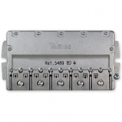 Televes Satellite Distributor 8 Directions 14/16 dB Gray