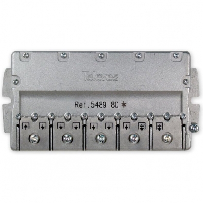 Televes Repartidor Satlite 8 Direcciones 14/16 dB Gris