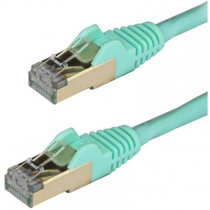StarTech Cable de Red STP Snagless Cat 6A 3m Aguamarina