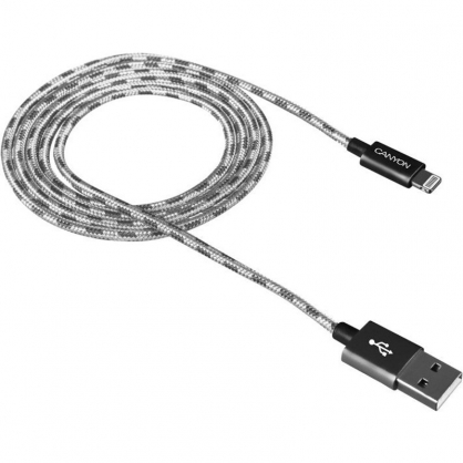 Canyon CNE-CFI3DG Cable Lightning a USB 2.0 Macho/Macho 1m Gris