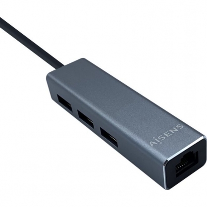Aisens A109-0396 Hub USB-C 3.1 a Ethernet Gigabit/3xUSB 3.0