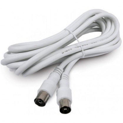 Axil Cable Coaxial Prolongador de Antena 5m Blanco