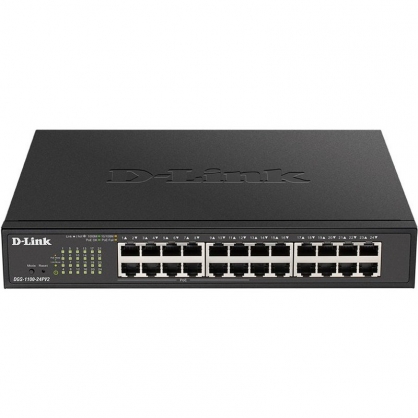 D-Link DGS-1100-24PV2 Smart Switch 12 Gigabit PoE + Ports 12 Gigabit Ports