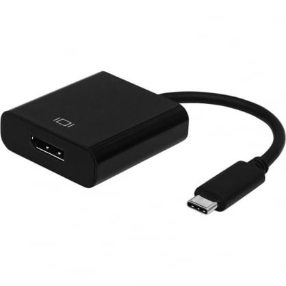 Aisens Adaptador USB-C Macho a DisplayPort Hembra 15cm Negro