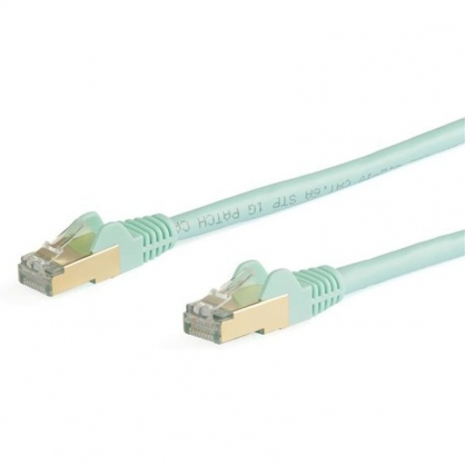 StarTech Network Cable STP Cat 6a 10m Aqua
