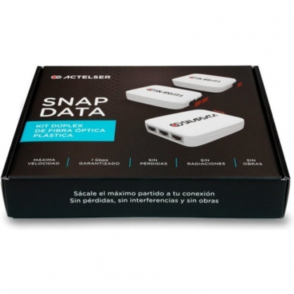 Actelser Kit Dplex de Fibra ptica Plstica Snap Data 40m