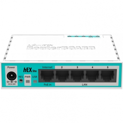 MikroTik HEX Lite Router MPLS 5 Ports RJ45 PoE