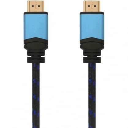 Aisens Cable HDMI 2.0 Premium 4K 60Hz 18Gbps Macho/Macho 0.5m Negro/Azul