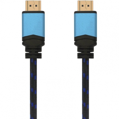 Aisens Cable HDMI 2.0 Premium 4K 60Hz 18Gbps Macho/Macho 0.5m Negro/Azul