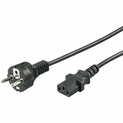 Goobay Cable de Alimentacin para CPU Recto C13/C14 5m Negro