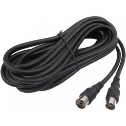 Axil Cable Coaxial Prolongador de Antena 5m Negro