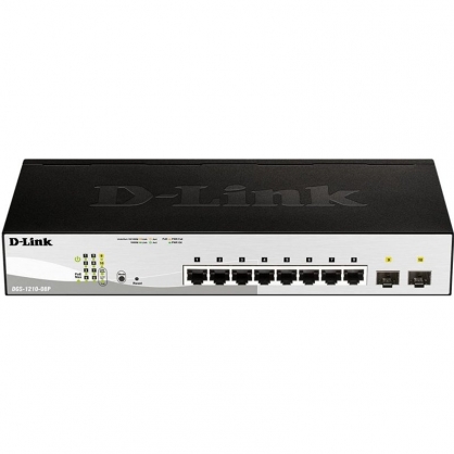 D-Link DGS-1210-08P Switch 8 Gigabit PoE + Ports 2 SFP Ports
