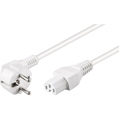 Goobay Cable de Alimentacin C15 2m Blanco