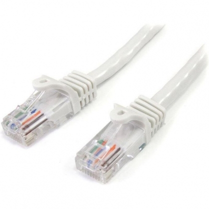 StarTech Network Cable Cat5e Ethernet Snagless White 5m