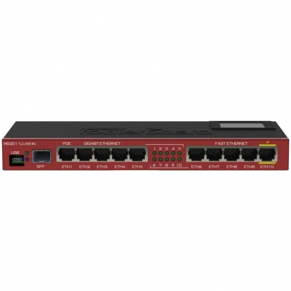MikroTik RB2011UIAS-IN Switch 5 Gigabit Ports + 5 Fast Ethernet Ports