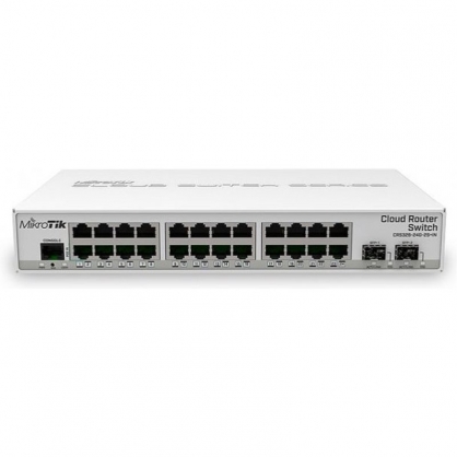 MikroTik CRS326-24G-2S+IN Switch 24 Puertos Gigabit + 2 Puertos SFP+
