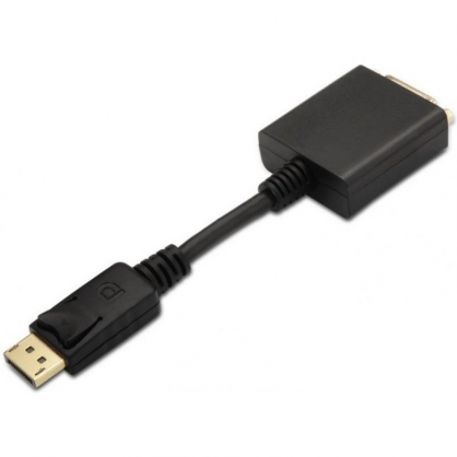 Aisens Adaptador DisplayPort a DVI-D Macho/Hembra 15cm Negro