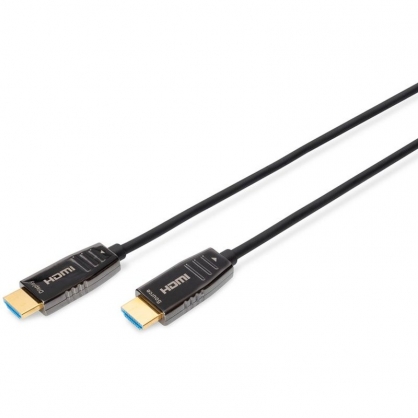 Digitus Cable de Fibra Óptica HDMI UHD 8K Macho/Macho 30m Negro