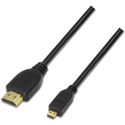Aisens Cable Micro HDMI a HDMI Macho/Macho 1.8m Negro